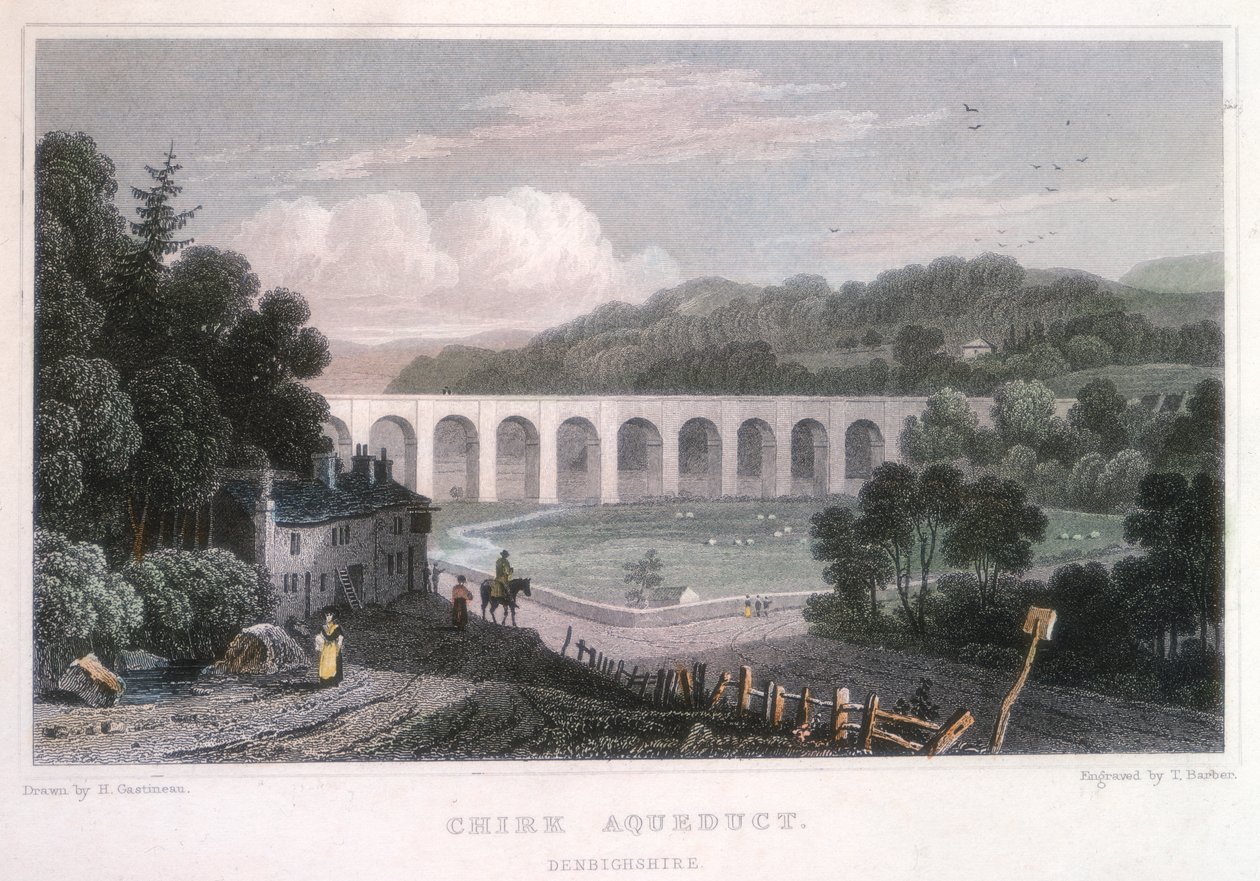 एलेस्मेरे नहर पर चिरक एक्वाडक्ट, c1829 द्वारा थॉमस नाई