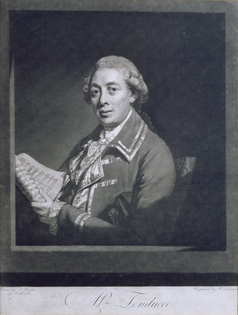 पोर्टो ऑफ गियोस्टो फर्डिनेंडो तेंदुसी (c.1735-90), इतालवी कैटरेटो, विलियम डिकिन्सन (1746-1823) द्वारा उत्कीर्ण, 1782 द्वारा थॉमस बीच