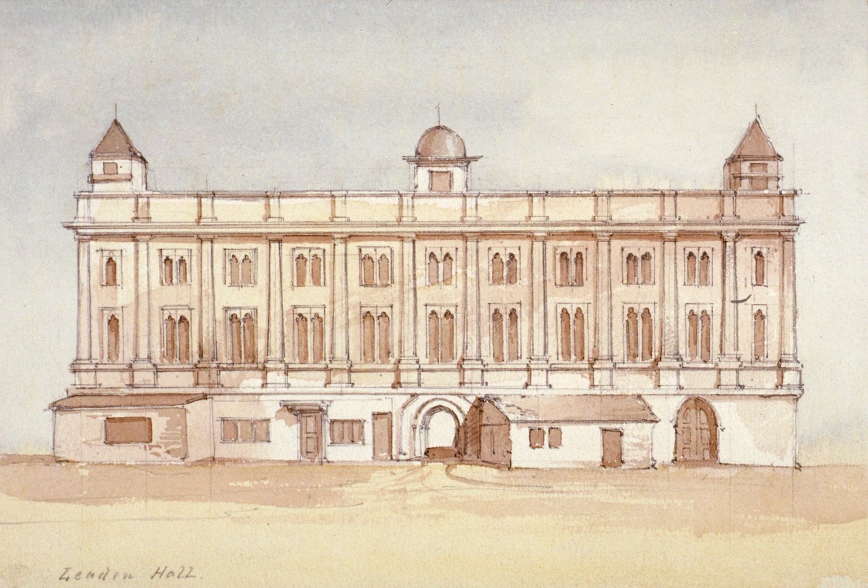 लीडेनहॉल, लंदन शहर, 1850 द्वारा थॉमस कॉलमैन डिबिन