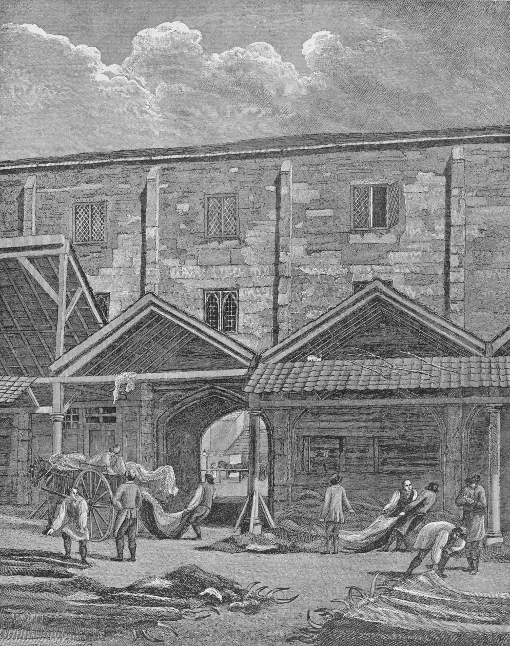 स्किन मार्केट, लेडेनहॉल, सिटी ऑफ़ लंदन, 1825 1911 द्वारा थॉमस डेल