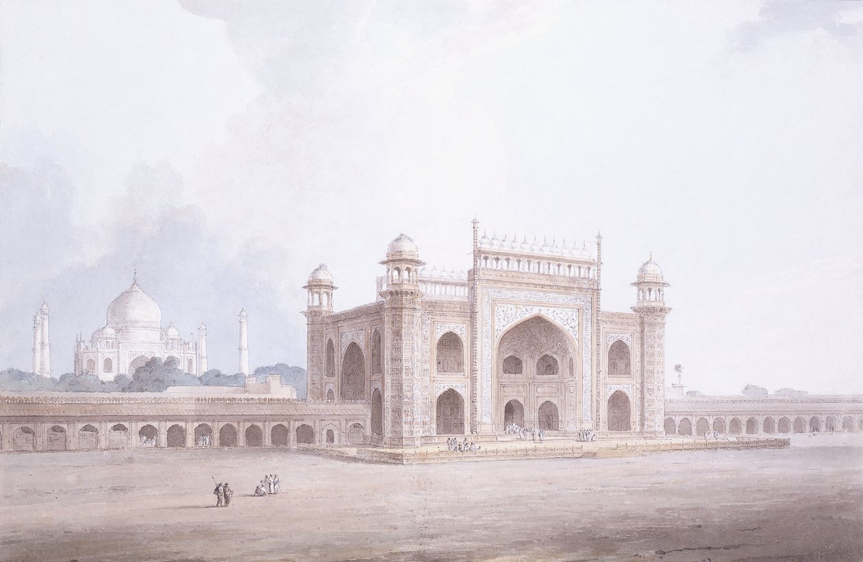 The Gateway of the Taj Mahal, Agra, Uttar Pradesh,  द्वारा थॉमस डेनिएल