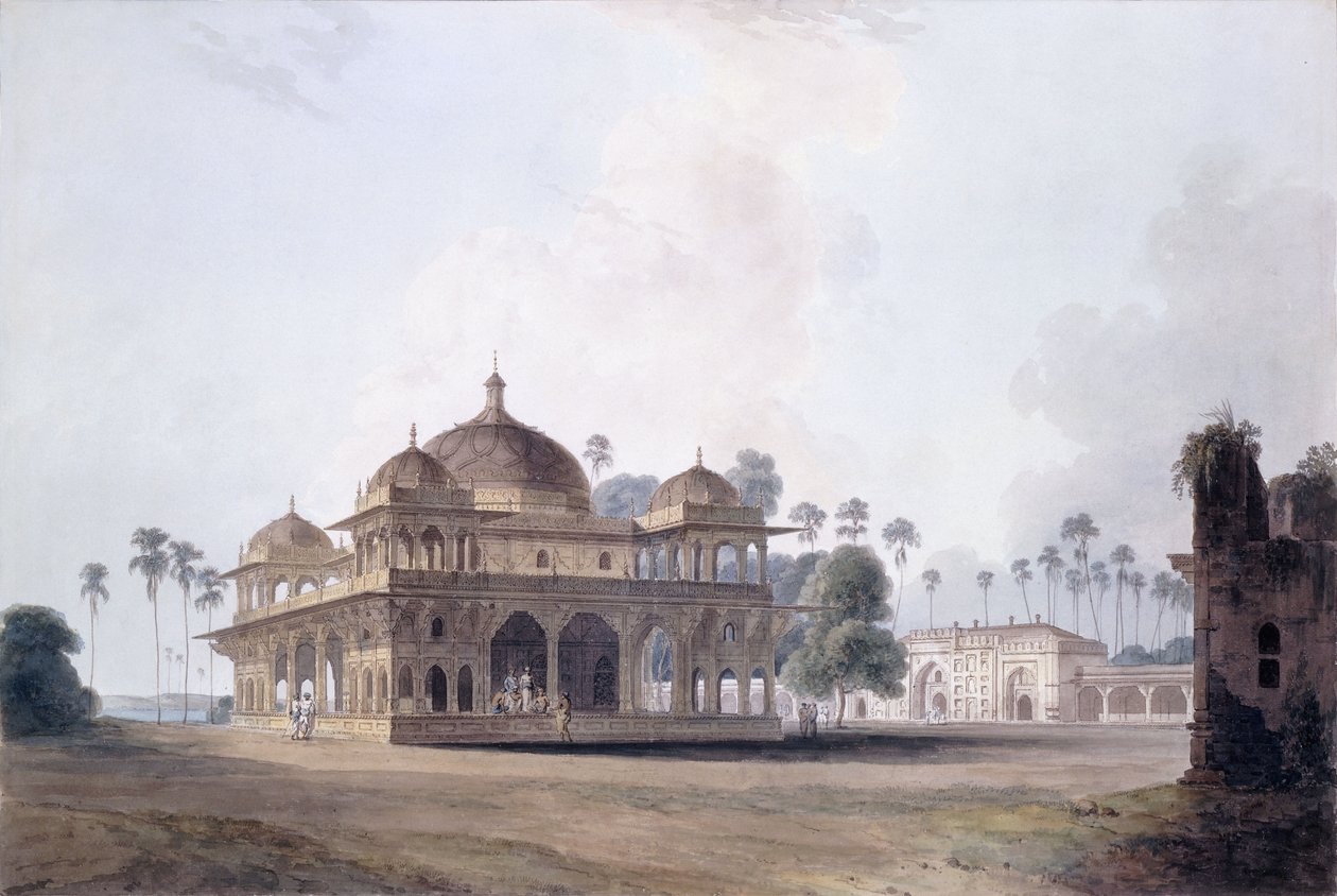 मखदुम शाह दौलत, मनेर, बिहार का मकबरा, c.1788-1796 द्वारा थॉमस डेनिएल
