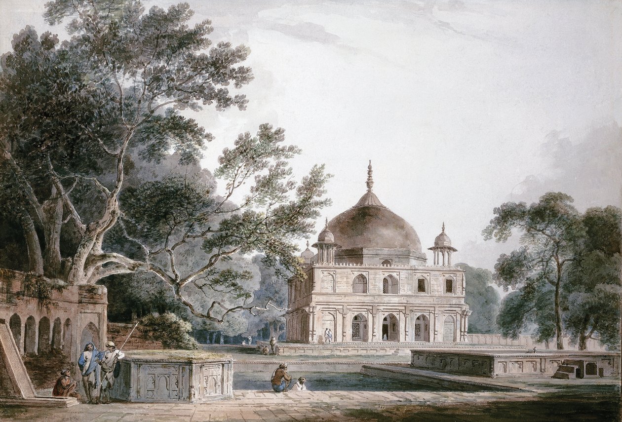 प्रिंस ख़ुसरू, इलाहाबाद, उत्तर प्रदेश, का मकबरा द्वारा थॉमस डेनिएल