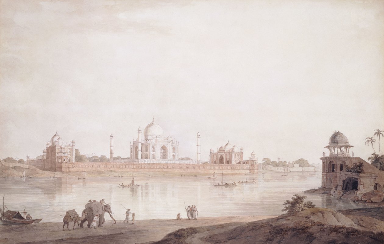 The Taj Mahal, Agra, Uttar Pradesh, 1789 द्वारा थॉमस डेनिएल