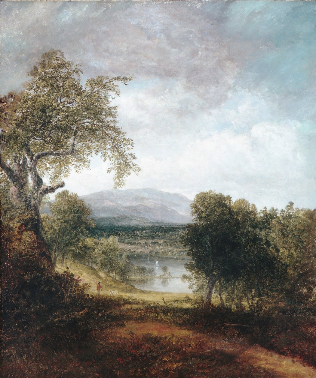 नदी की झलक पर, ca. 1843-1850। द्वारा थॉमस डौटी
