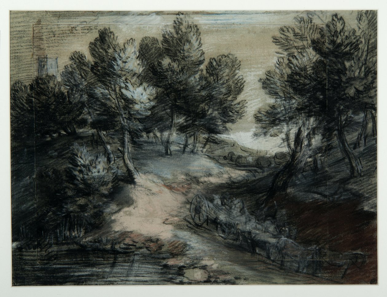 वुडलैंड रोड पर एक टिम्बर वैगन, 1775-80 द्वारा थॉमस गेन्सबोरो