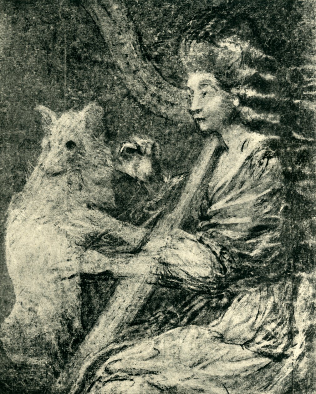 हर्पीस्ट एंड डॉग, c1778, 1943। द्वारा थॉमस गेन्सबोरो