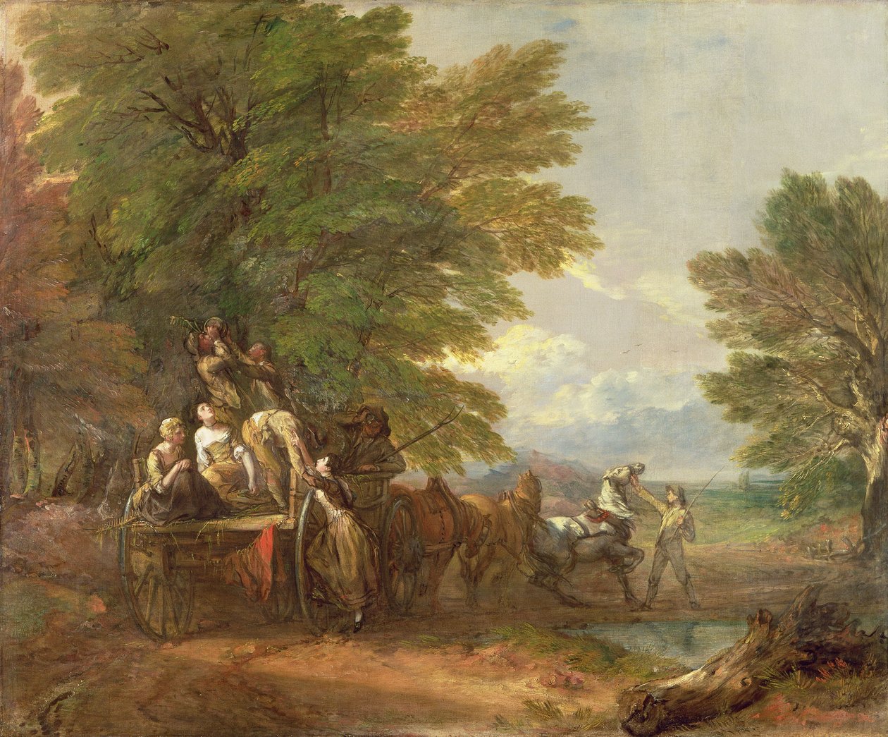हार्वेस्ट वैगन, c.1767 द्वारा थॉमस गेन्सबोरो