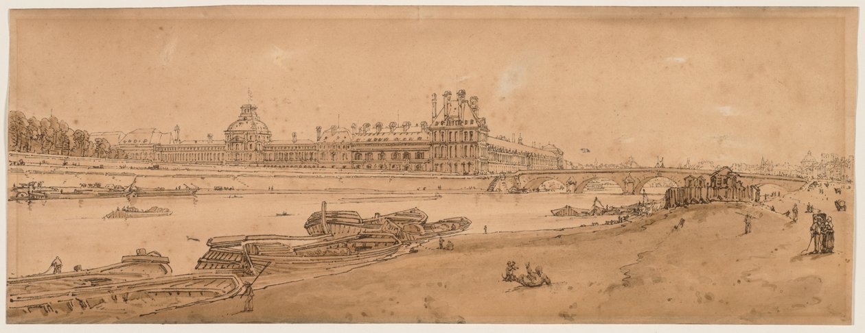 1802 में पेरिस में सबसे खूबसूरत दृश्यों में से एक का चयन। द्वारा थॉमस गिर्टिन