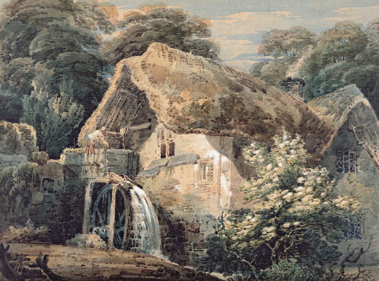 एक ओवरशूट मिल, डेवोन, 1797 द्वारा थॉमस गिर्टिन