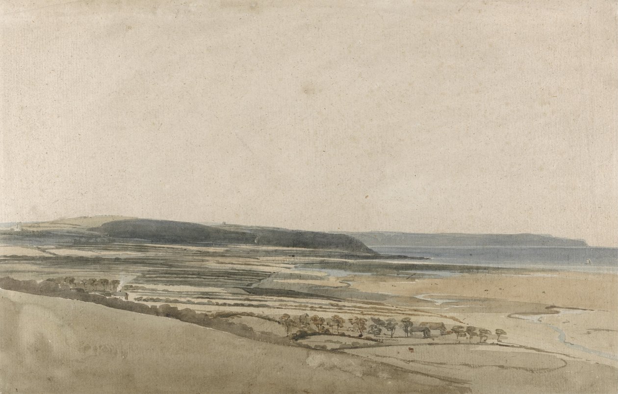 ताव, डेवोन नदी का अनुमान, c.1801 (कागज पर पेंसिल पर पानी का रंग) द्वारा थॉमस गिर्टिन