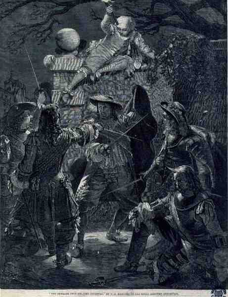 सर जॉन कोवेंट्री पर आक्रोश (डी.1682), 21 दिसंबर 1670 (उत्कीर्णन) द्वारा थॉमस हर्बर्ट (बाद में) Maguire