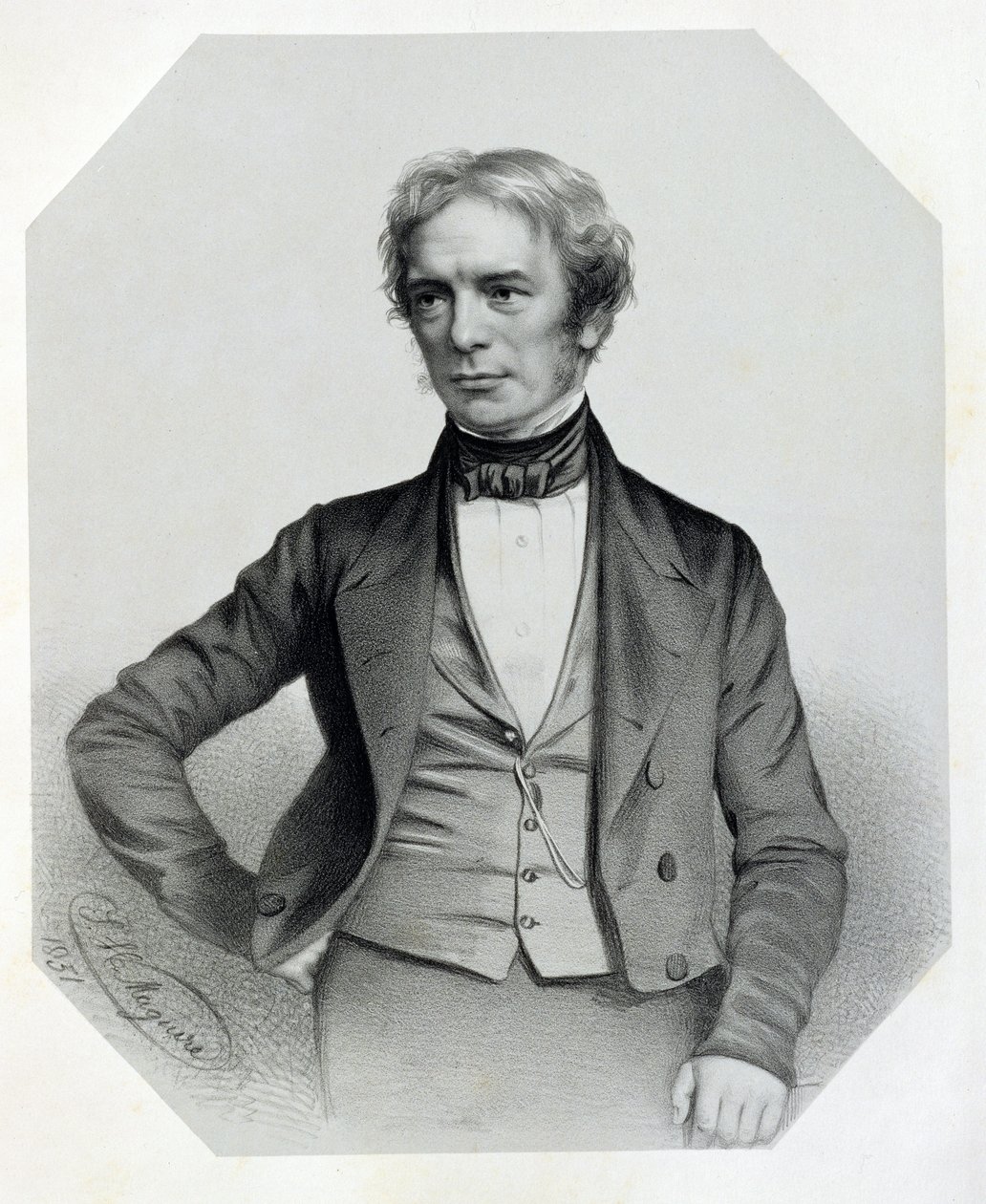 माइकल फैराडे (1791-1867) 1851 द्वारा थॉमस हर्बर्ट मागुइरे