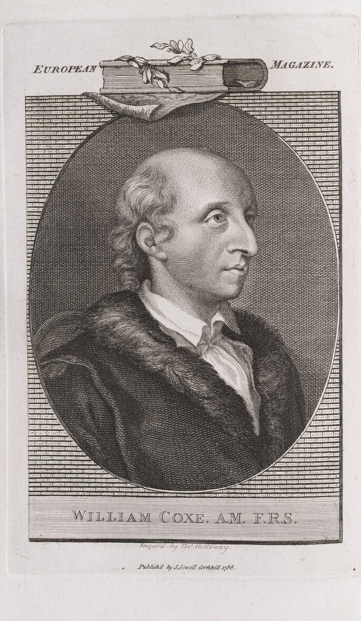 विलियम कॉक्स का पोर्ट्रेट 1748-1828, 1786। द्वारा थॉमस होलोवे