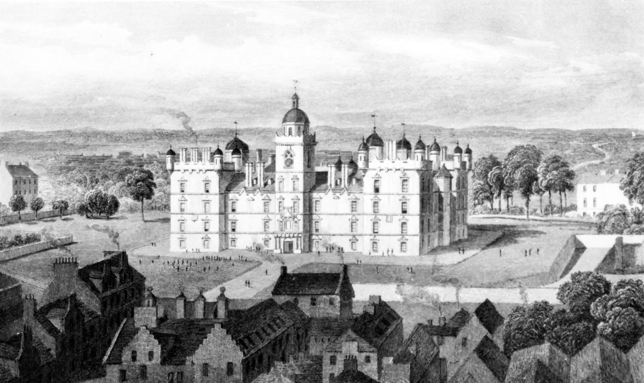 विलियम हिलकिन्स द्वारा उत्कीर्ण कैसल हिल से हेरिटेज हॉस्पिटल, c.1830 द्वारा थॉमस होसमर शेफर्ड