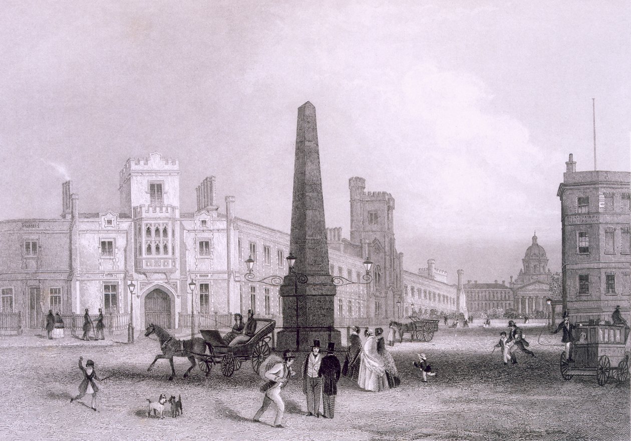 स्कूल फॉर द इंडीजेंट ब्लाइंड एंड बेथलहम हॉस्पिटल, c.1851-55 द्वारा थॉमस होसमर शेफर्ड