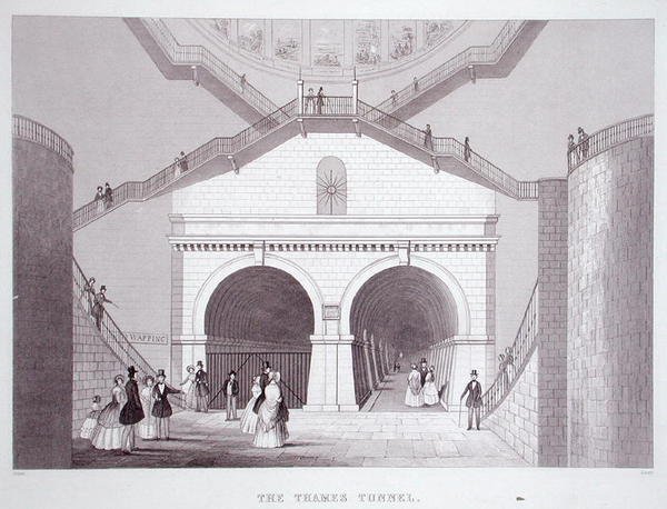 थेम्स टनल, c.1851-55 (लिथो) द्वारा थॉमस होसमर शेफर्ड