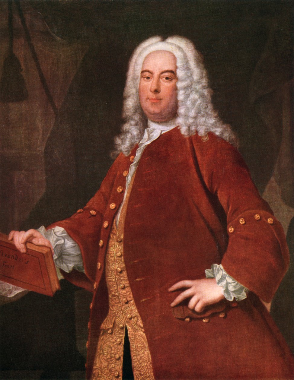 जॉर्ज फ्राइडरिक हैंडेल, 1685-1759, जर्मन संगीतकार, c1750s। द्वारा थॉमस हडसन