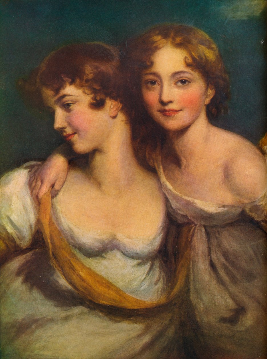 Fanny and Jane Hamond, 19th century, 1917 द्वारा थॉमस लॉरेंस
