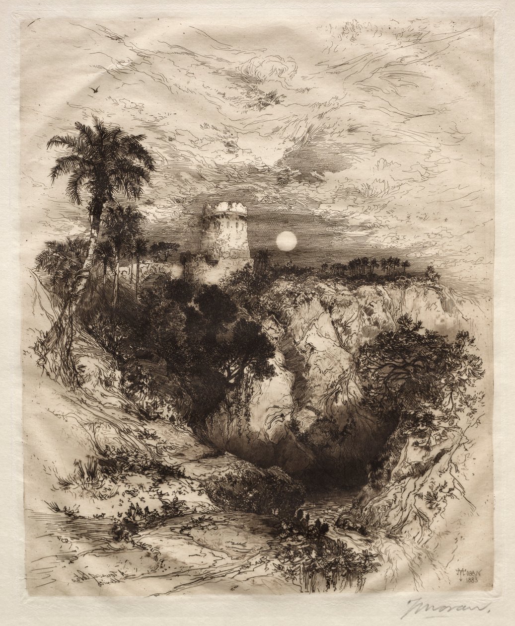 एक टॉवर ऑफ कोर्टेस, 1883। द्वारा थॉमस मोरन