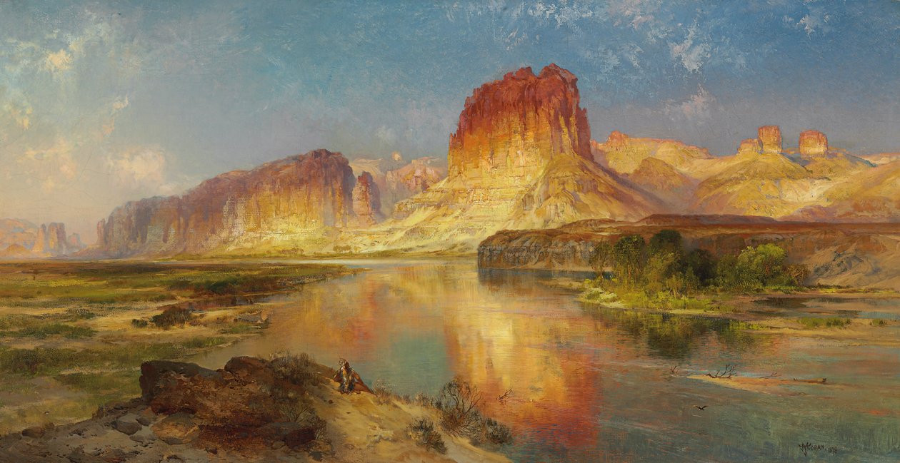 वायोमिंग की हरी नदी, 1878 द्वारा थॉमस मोरन