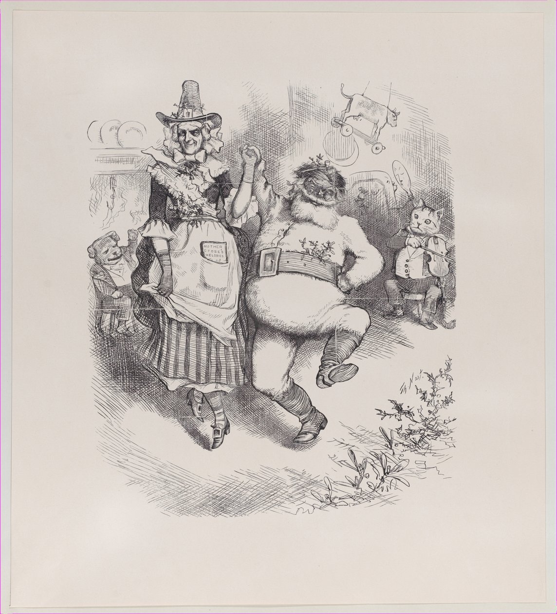 मेरी क्रिसमस, 3 जनवरी, 1880, 3 जनवरी, 1880। द्वारा थॉमस नास्ट