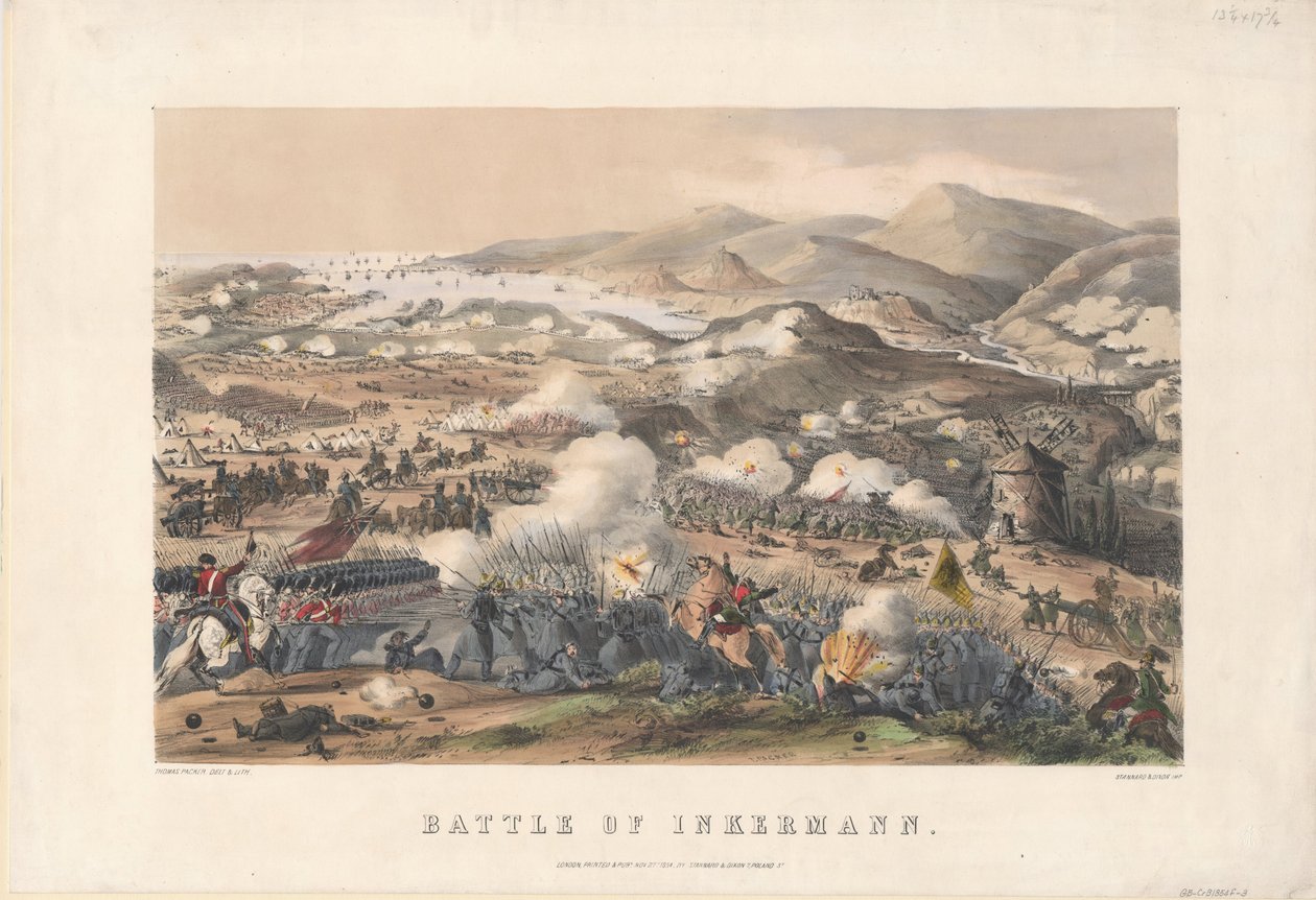 5 नवंबर, 1854, 1854 को इंकमैन की लड़ाई द्वारा थॉमस पैकर