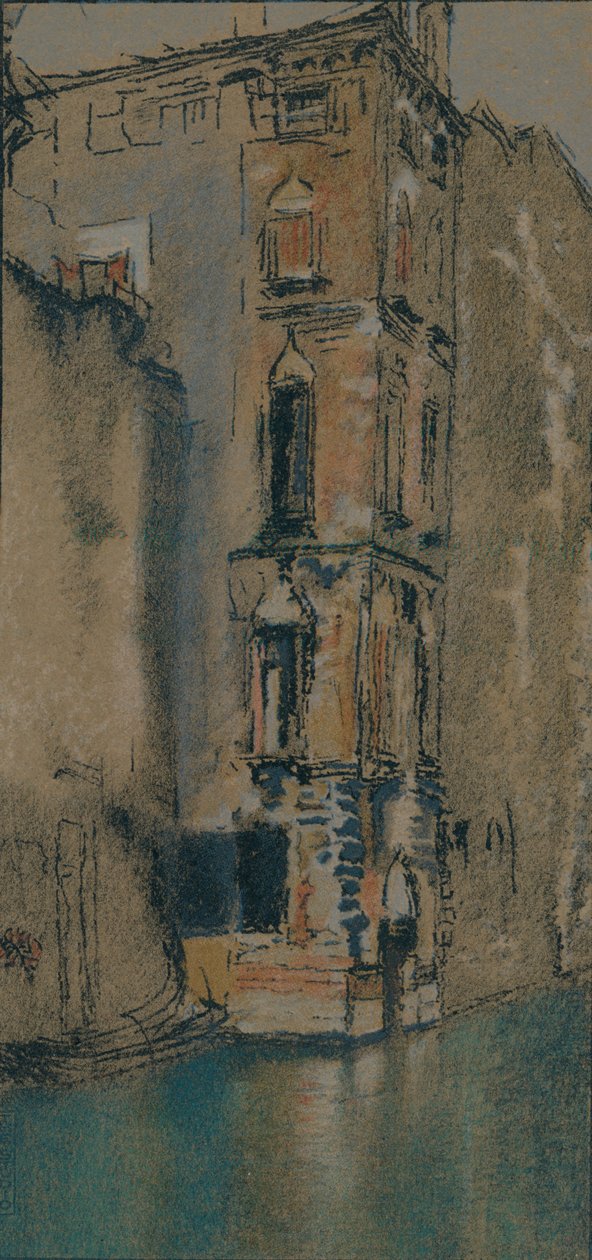 ओल्ड मार्बल हॉल, वेनिस, c1904 द्वारा थॉमस रॉबर्ट वे