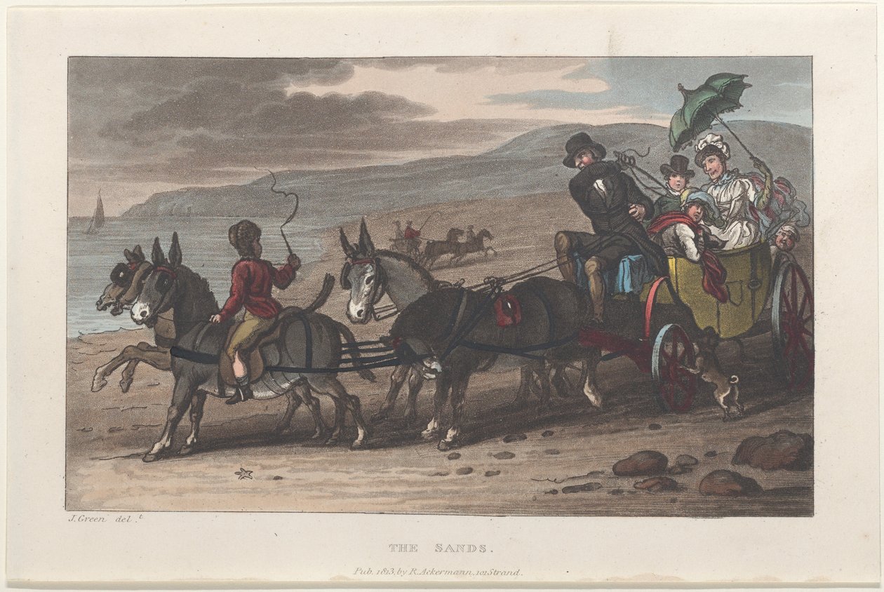 स्कारबोरो के पोएटिकल स्केच से द सैंड्स, 1813., 1813. निर्माता: थॉमस रोलैंडसन, जोसेफ कॉन्सटेंटाइन स्टैडलर, जे. ब्लक। द्वारा थॉमस रोलैंडसन, जोसेफ कॉन्सटेंटाइन स्टैडलर, जे ब्लुक