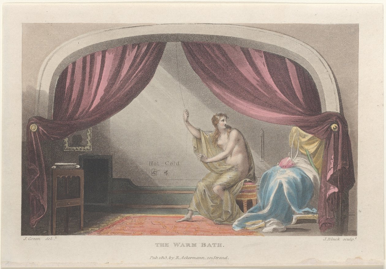 स्कारबोरो के पोएटिकल स्केच से द वार्म बाथ, 1813., 1813. निर्माता: थॉमस रोलैंडसन, जोसेफ कॉन्सटेंटाइन स्टैडलर, जे. ब्लक। द्वारा थॉमस रोलैंडसन, जोसेफ कॉन्सटेंटाइन स्टैडलर, जे ब्लुक