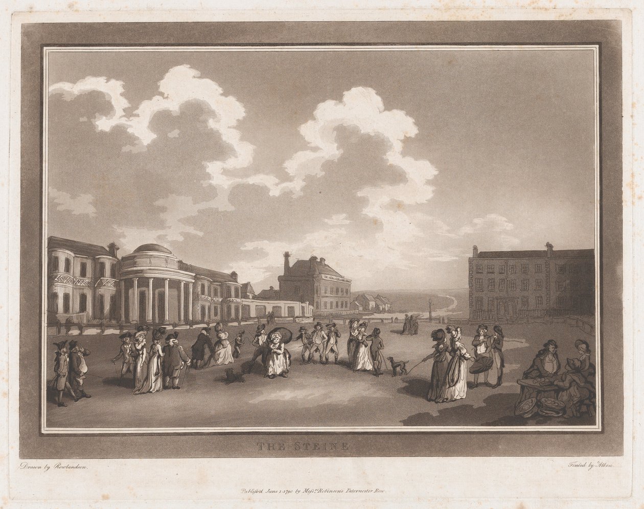 द स्टाइन एन एक्सर्सन टू ब्राइटहेल्मस्टोन, 1 जून, 1790., 1 जून, 1790। निर्माता: थॉमस रोलैंडसन, सैमुअल अल्केन। द्वारा थॉमस रोलैंडसन, सैमुअल अल्केनो