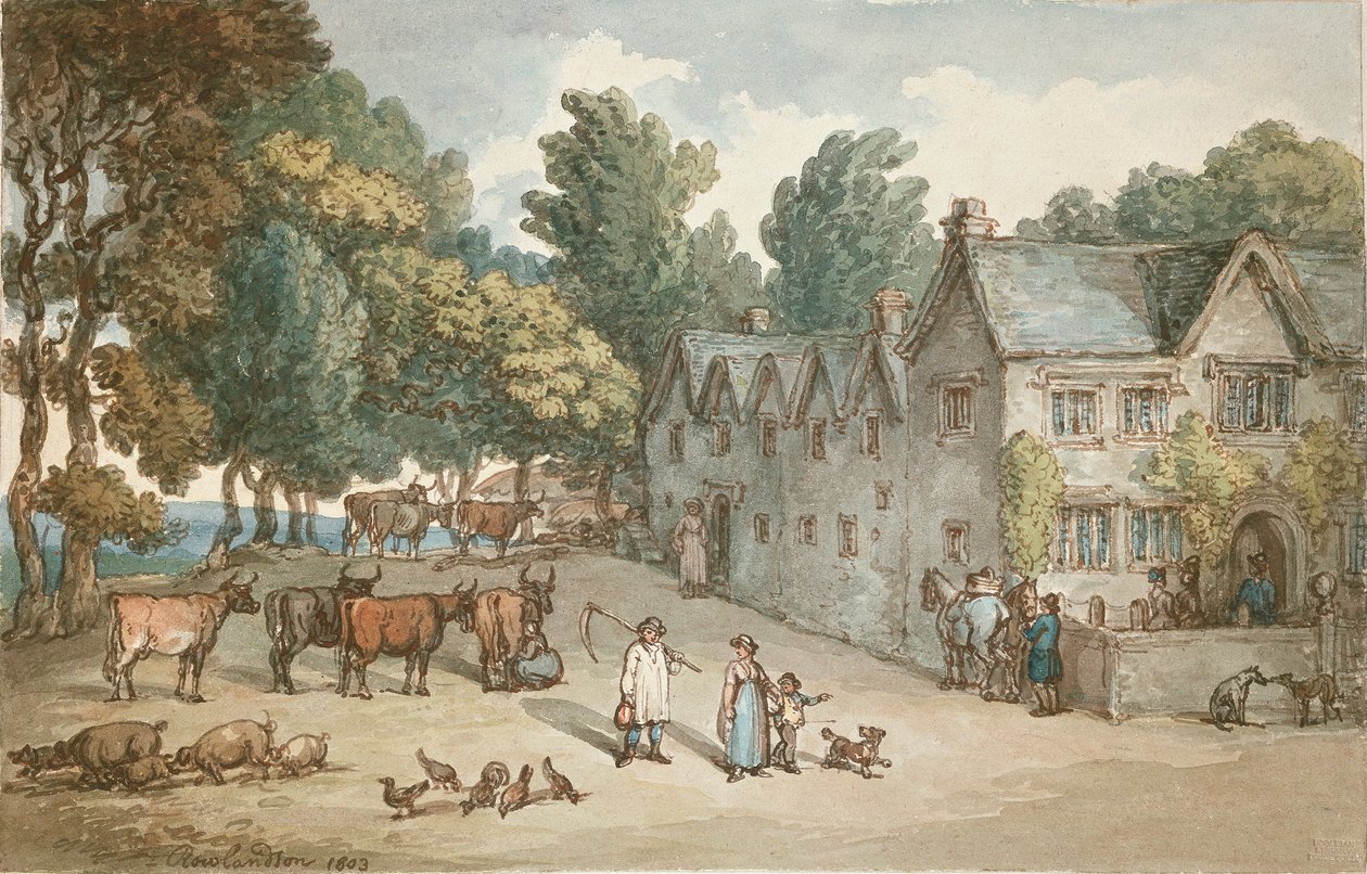 हेंगर, कॉर्नवॉल, 1803 में एक फार्महाउस द्वारा थॉमस रोलैंड्सन
