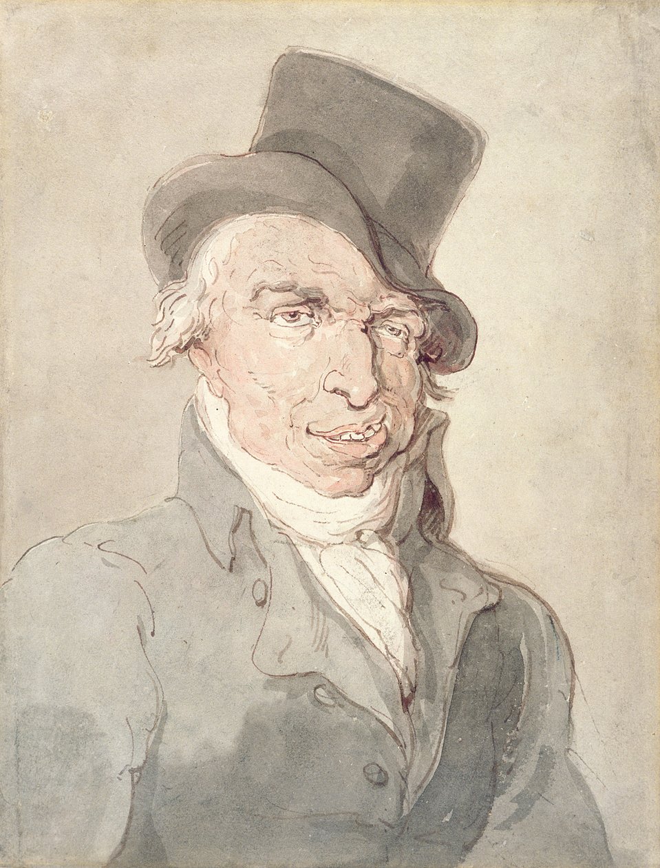 एक स्पोर्टिंग कोव, c.1815-1820 (कागज पर ग्रेफाइट और पेनकिलर) द्वारा थॉमस रोलैंड्सन