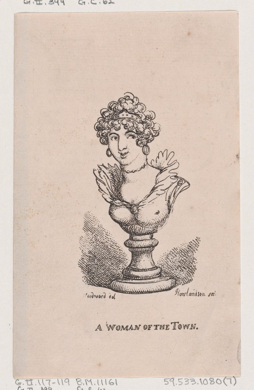 ए वुमन ऑफ द टाउन, अप्रैल 1808, अप्रैल 1808। द्वारा थॉमस रोलैंड्सन