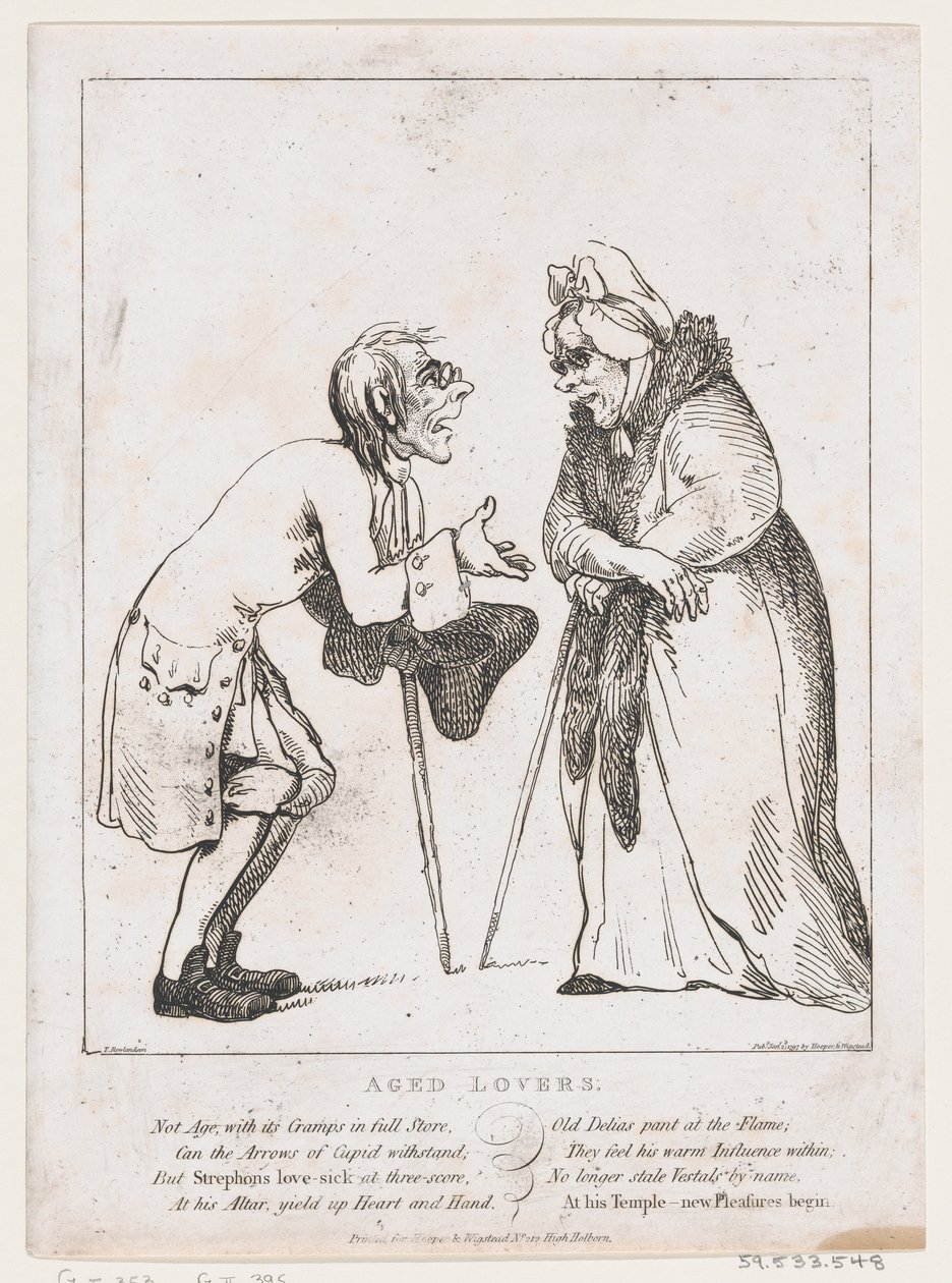 वृद्ध प्रेमी, 2 जनवरी, 1797।, 2 जनवरी, 1797। द्वारा थॉमस रोलैंड्सन