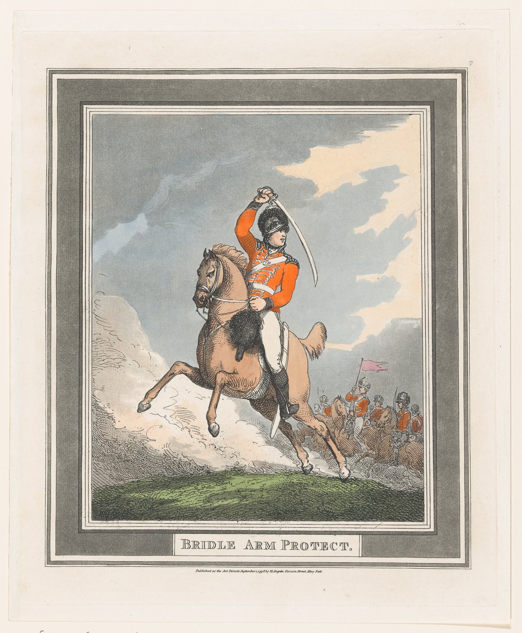 ब्रिडल आर्म प्रोटेक्ट, 1 सितंबर, 1798।, 1 सितंबर, 1798। द्वारा थॉमस रोलैंड्सन
