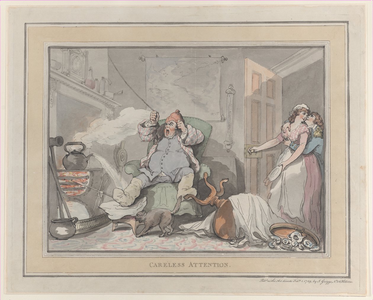 लापरवाह ध्यान, 1 फरवरी, 1789।, 1 फरवरी, 1789। द्वारा थॉमस रोलैंड्सन