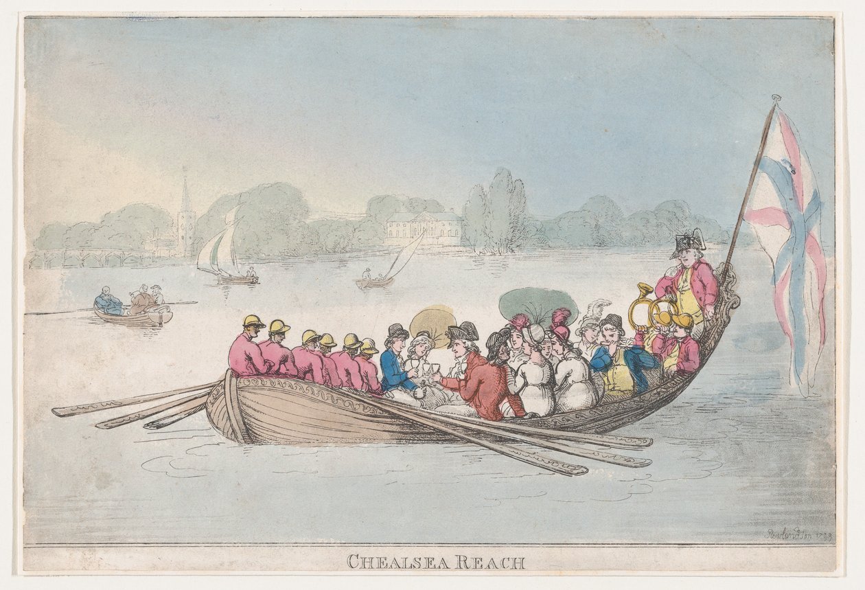 चेल्सी रीच, 1799।, 1799। द्वारा थॉमस रोलैंड्सन