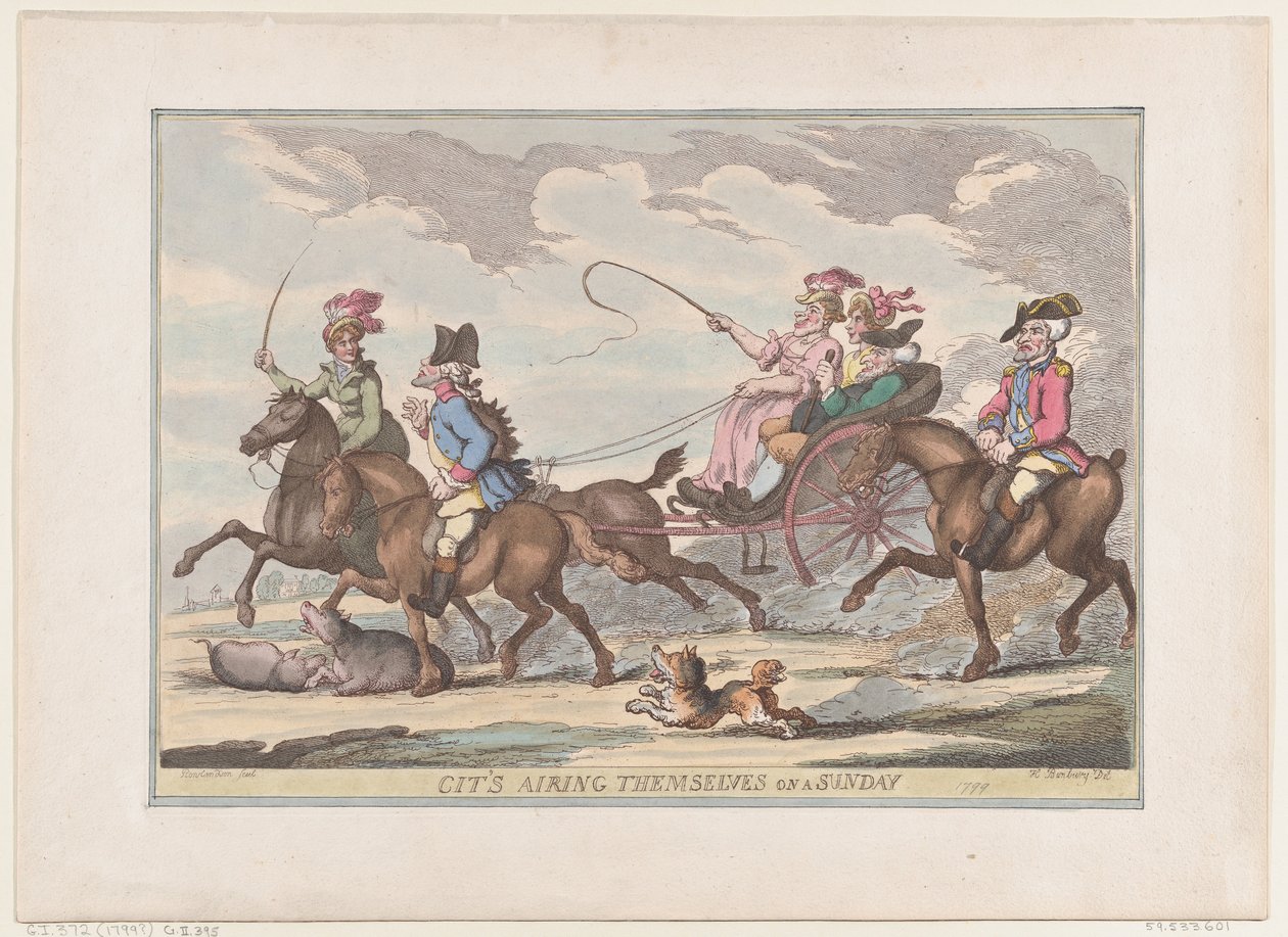 रविवार, 1799, 1799 को सिटी का प्रसारण। द्वारा थॉमस रोलैंड्सन