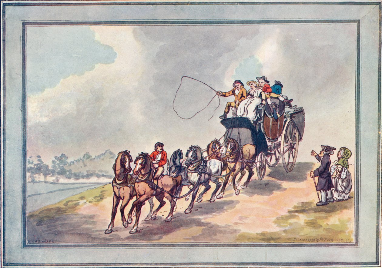 कोच और सिक्स, 1907 द्वारा थॉमस रोलैंड्सन
