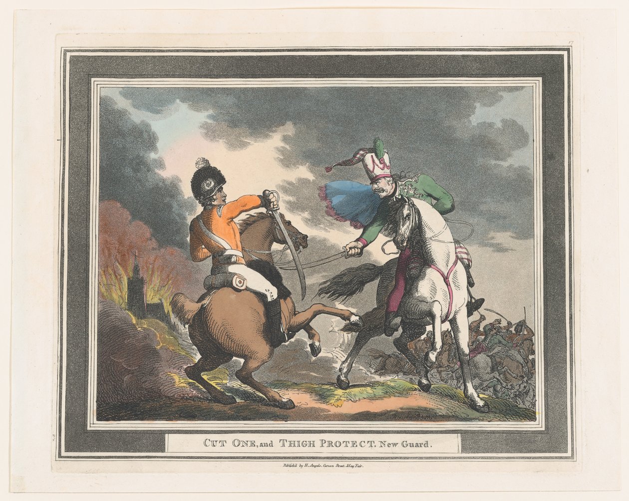 कट वन एंड थाई प्रोटेक्ट न्यू गार्ड, 1798., 1798। द्वारा थॉमस रोलैंड्सन