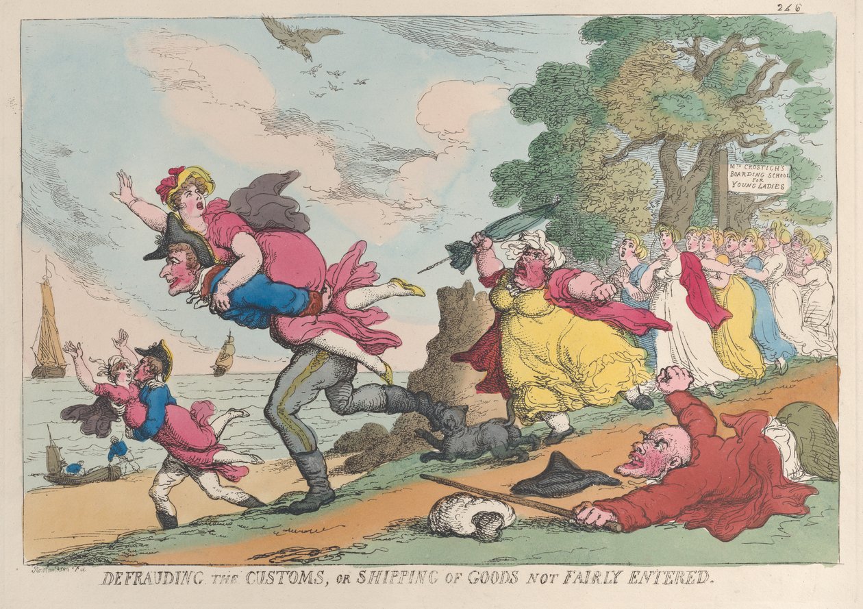 1 मार्च, 1815, 1 मार्च, 1815, रीति-रिवाजों को धोखा देना, या माल को उचित रूप से दर्ज नहीं करना। द्वारा थॉमस रोलैंड्सन