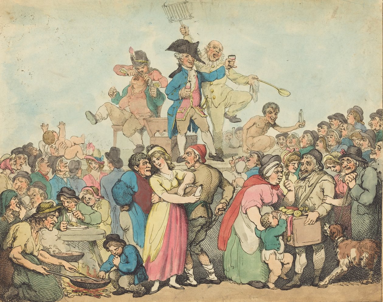 डॉ. बोथेरम, द माउंटबैंक, 1800। द्वारा थॉमस रोलैंड्सन