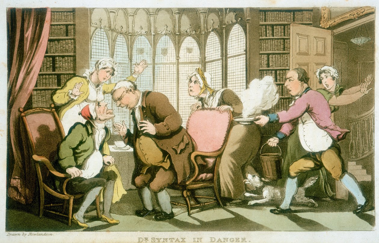 डॉ सिंटैक्स इन डेंजर, 1820 द्वारा थॉमस रोलैंड्सन