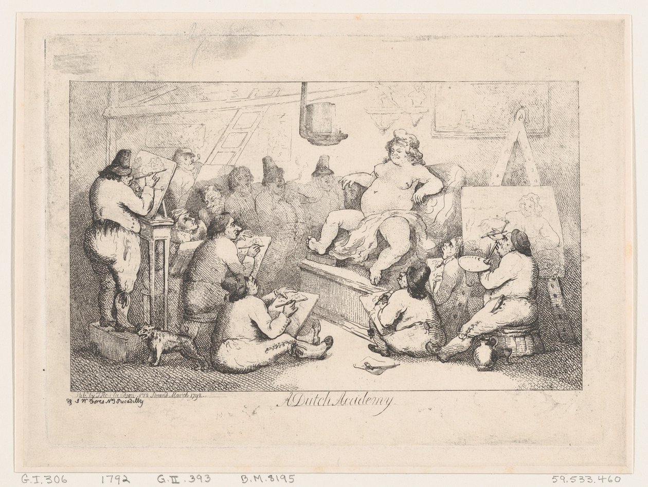 डच अकादमी, मार्च 1792।, मार्च 1792। द्वारा थॉमस रोलैंड्सन