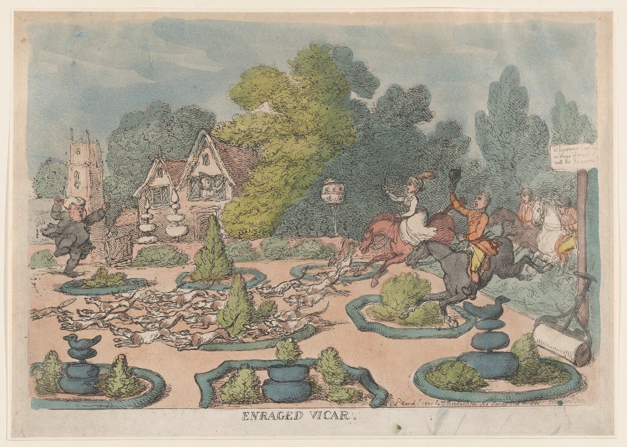 क्रुद्ध विकर, 1 मार्च, 1807।, 1 मार्च, 1807। द्वारा थॉमस रोलैंड्सन