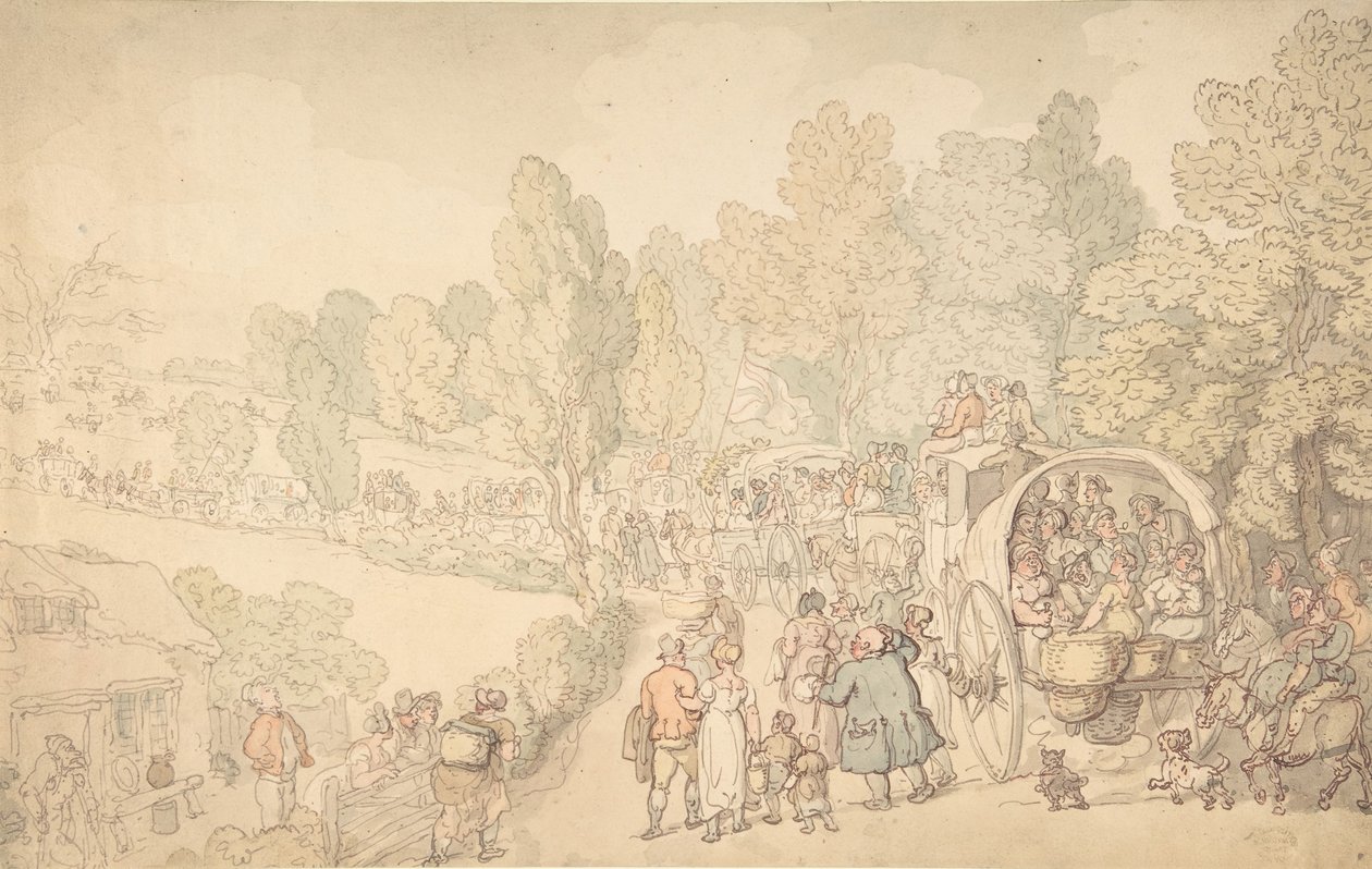 फेयरलोप फेयर, एसेक्स, सीए। 1816. द्वारा थॉमस रोलैंड्सन