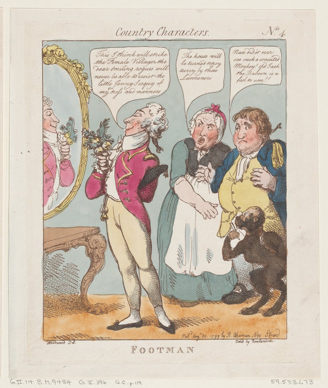 फुटमैन, 30 अगस्त, 1799।, 30 अगस्त, 1799। द्वारा थॉमस रोलैंड्सन