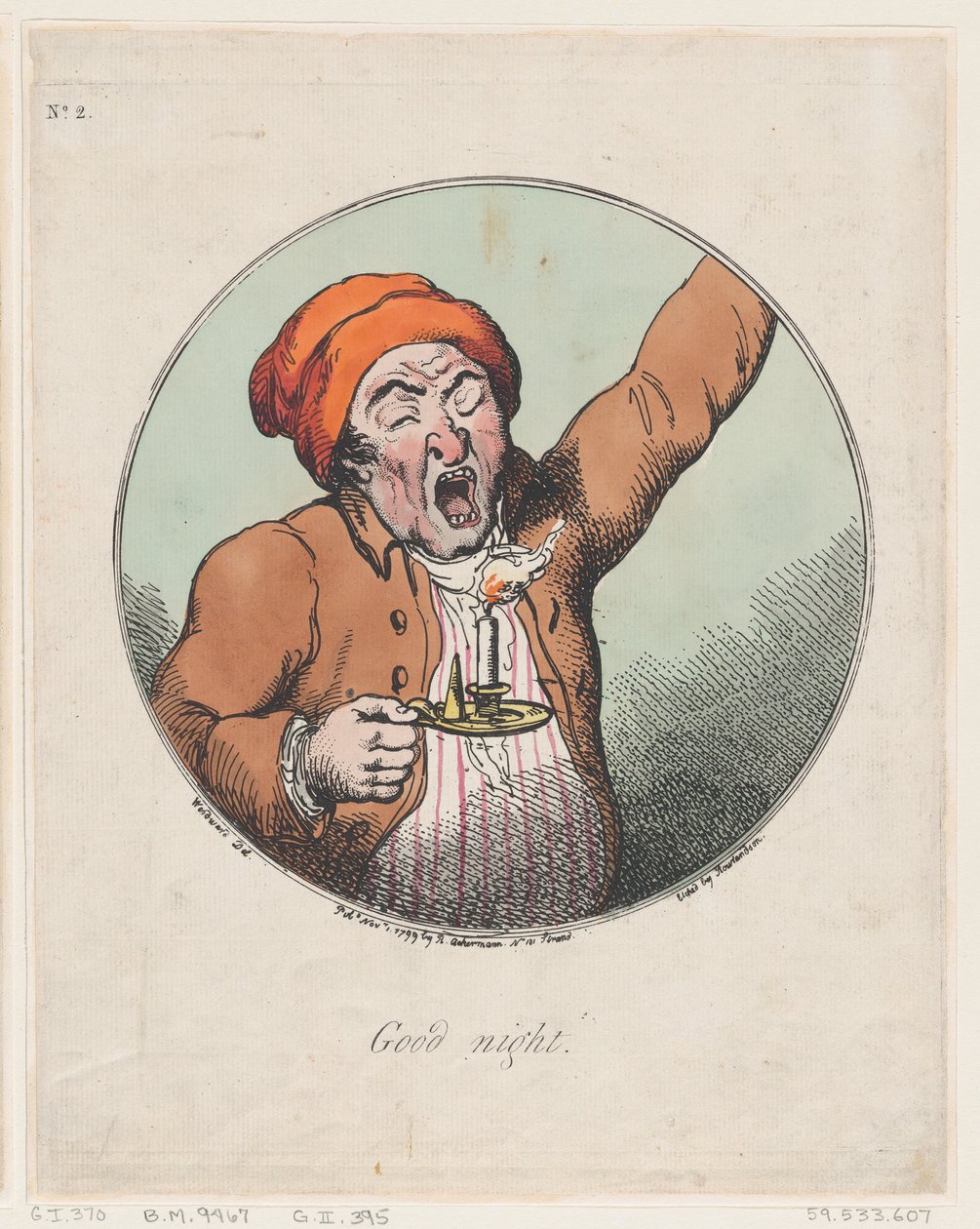 शुभ रात्रि, 1 नवंबर, 1799।, 1 नवंबर, 1799। द्वारा थॉमस रोलैंड्सन