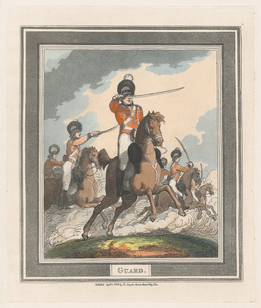 गार्ड, 1 सितंबर, 1798।, 1 सितंबर, 1798। द्वारा थॉमस रोलैंड्सन